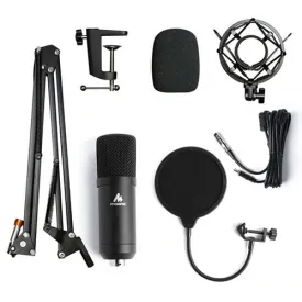 MAONO AU-A03 Condenser Microphone Professional Podcast Studio Microphone Audio 3.5mm Computer Mic For Live Streaming